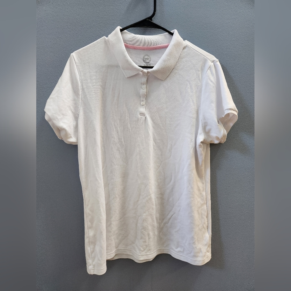 White Polo Shirt Women's XL (15-17)